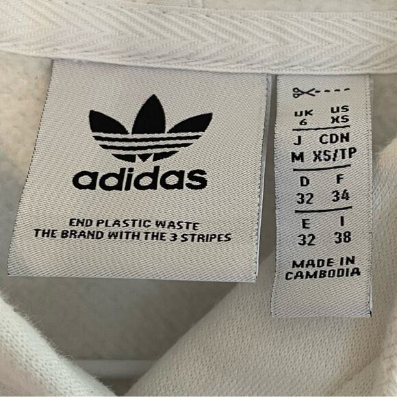 Adidas ADICOLOR CLASSICS CROPPED HOODIE Sweatshirt XS‎ - Picture 5 of 8